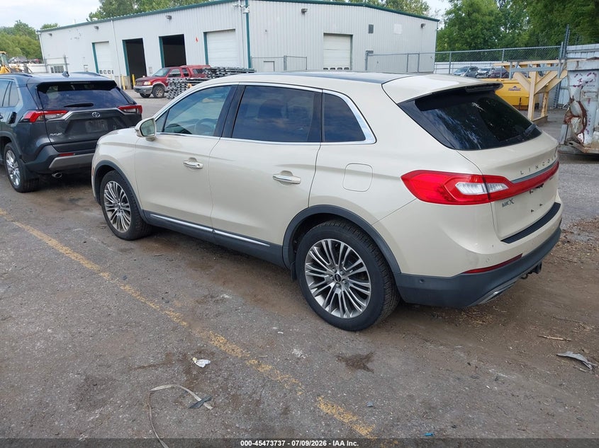 Vin: 2lmtj8lrxgbl57665, lot: 45971874, lincoln mkx reserve 20163
