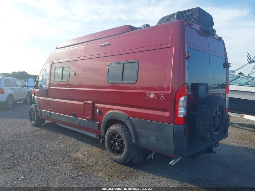 Vin: 3c6frvjg8me504745, lot: 45972119, ram promaster 3500 cargo van high roof 159 wb ext 20213
