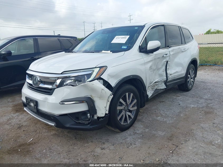 Vin: 5fnyf5h57lb020489, lot: 45972137, honda pilot 2wd ex-l 20202