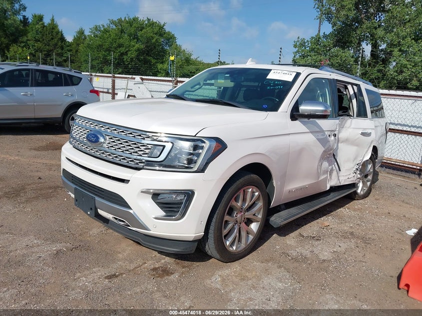 Vin: 1fmjk1mt1kea07467, lot: 45972155, ford expedition max platinum 20192