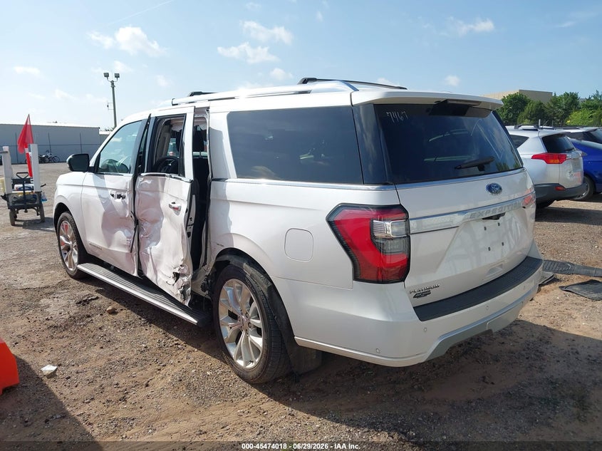 Vin: 1fmjk1mt1kea07467, lot: 45972155, ford expedition max platinum 20193