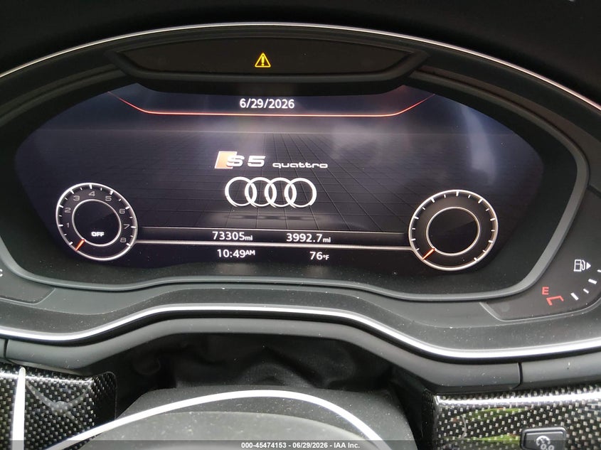 2019 Audi S5 3.0T Premium VIN: WAUB4CF58KA091014 Lot: 45474153