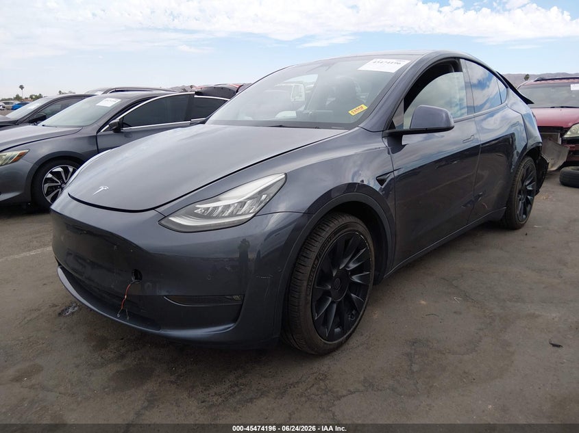 2021 Tesla Model Y Long Range Dual Motor All-Wheel Drive 5YJYGDEEXMF285596 photo 1