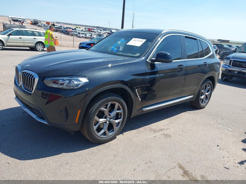 2023 BMW X3, Right Side, IAAI, VIN 5UX53DP05P9T34071 — photo 2