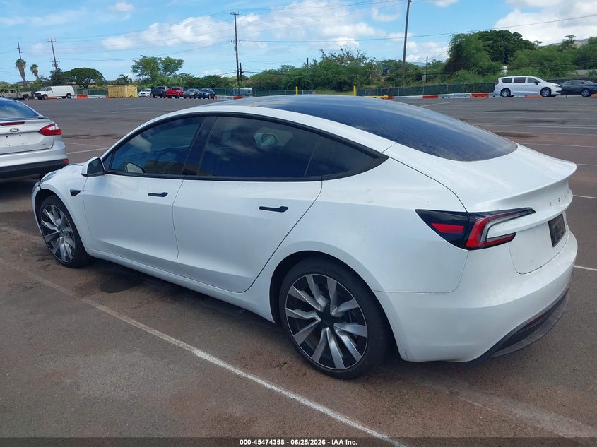 TESLA MODEL 3 2025 VIN 5YJ3E1EB3SF049096