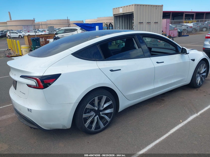 TESLA MODEL 3 2025 VIN 5YJ3E1EB3SF049096