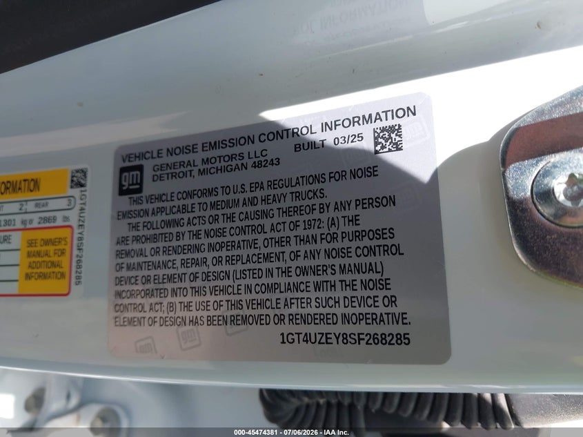 2025 GMC SIERRA 2500HD auction photo 8