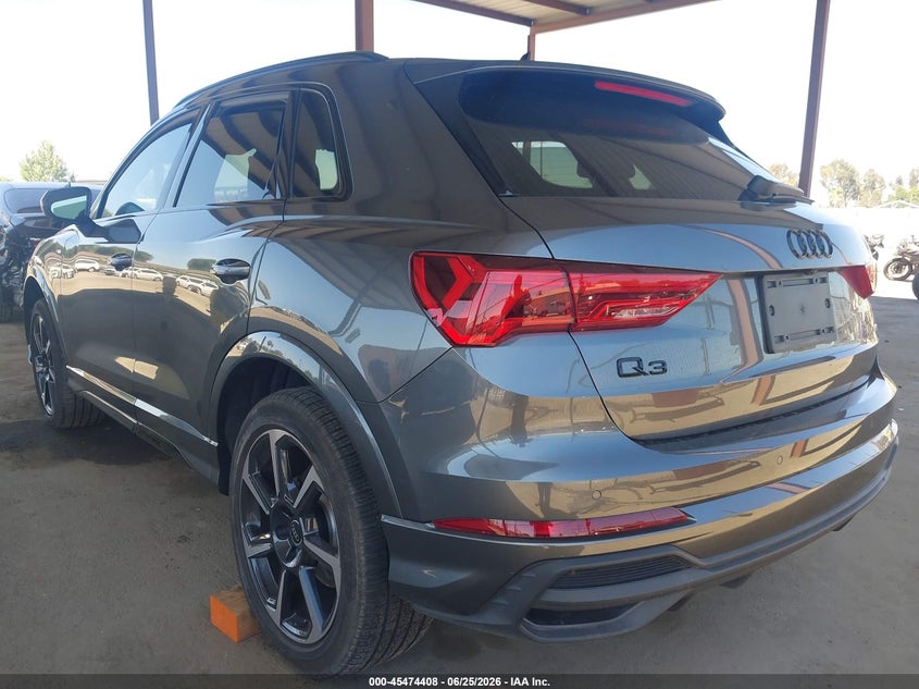 Vin: wa1eecf37s1103238, lot: 45972545, audi q3 premium 45 tfsi s line quattro tiptronic 20253