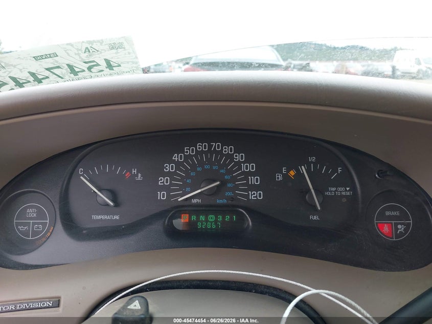 2002 Buick Century Custom VIN: 2G4WS52J221172458 Lot: 45474454