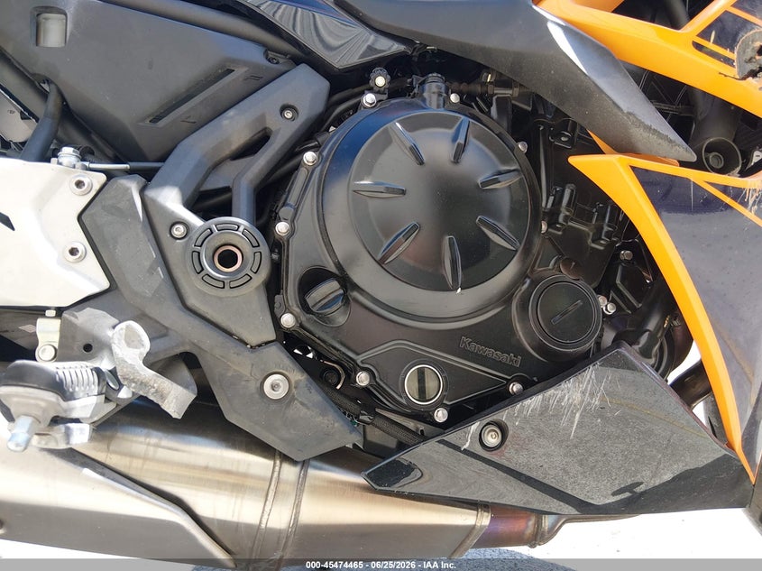 2025 Kawasaki Ex650 P VIN: ML5EXEP11SDAE0105 Lot: 45474465