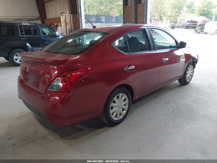 Vin: 3n1cn7ap4jl813822, lot: 45972644, nissan versa 1.6 sv 20184