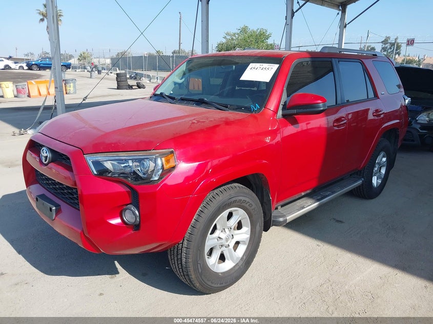Vin: jtezu5jrxh5160015, lot: 45972694, toyota 4runner sr5 20172