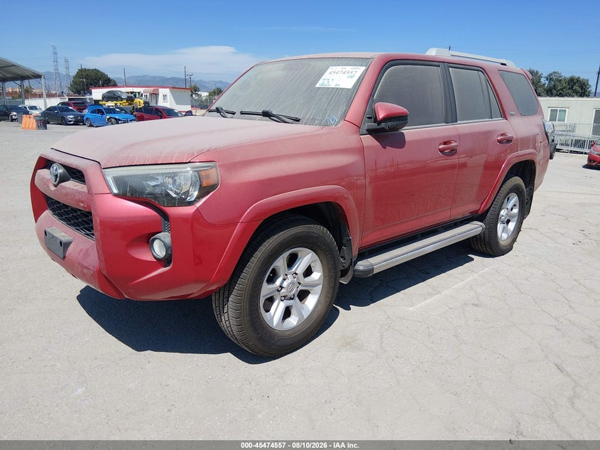 Vin: jtezu5jrxh5160015, lot: 45972694, toyota 4runner sr5 20172