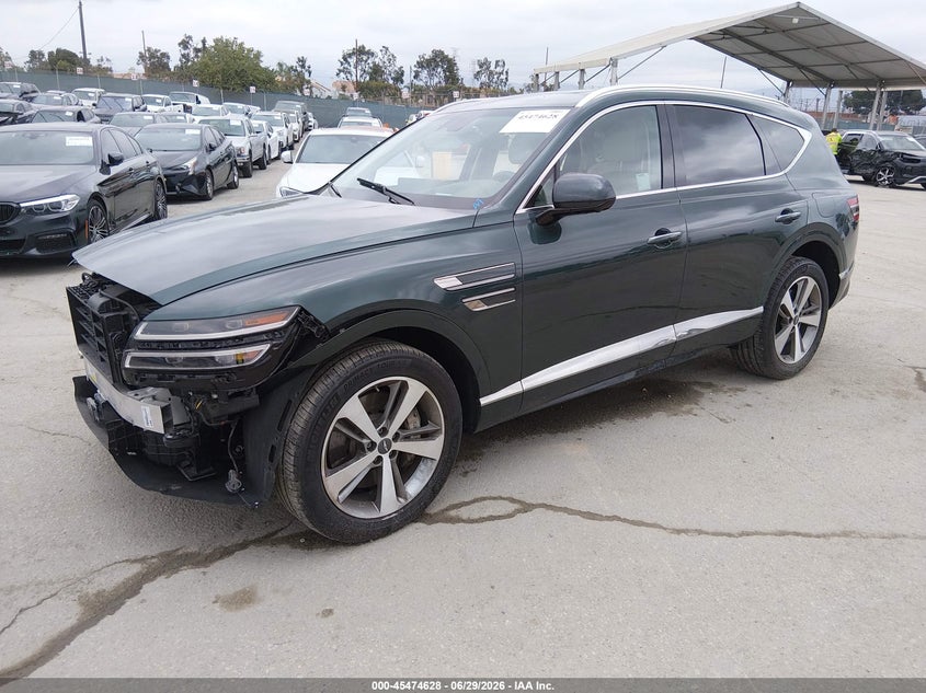 Vin: kmuhbdsb5pu129354, lot: 45972765, genesis gv80 2.5t awd 20232