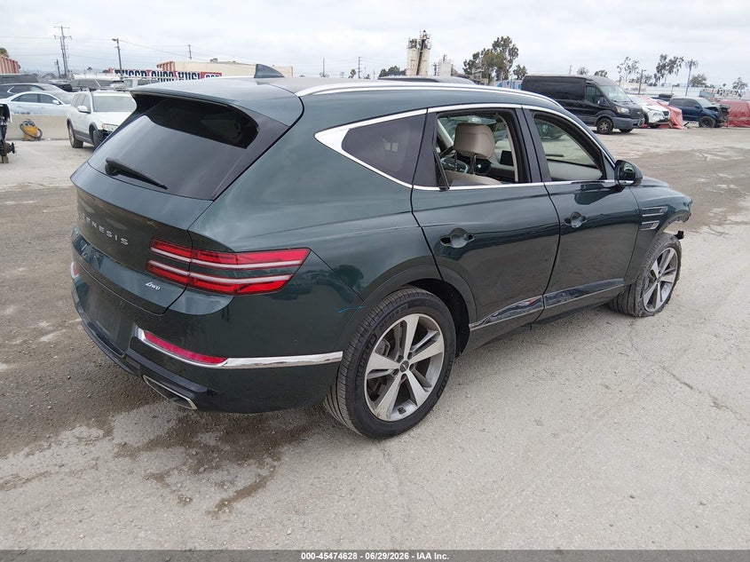 Vin: kmuhbdsb5pu129354, lot: 45972765, genesis gv80 2.5t awd 20234