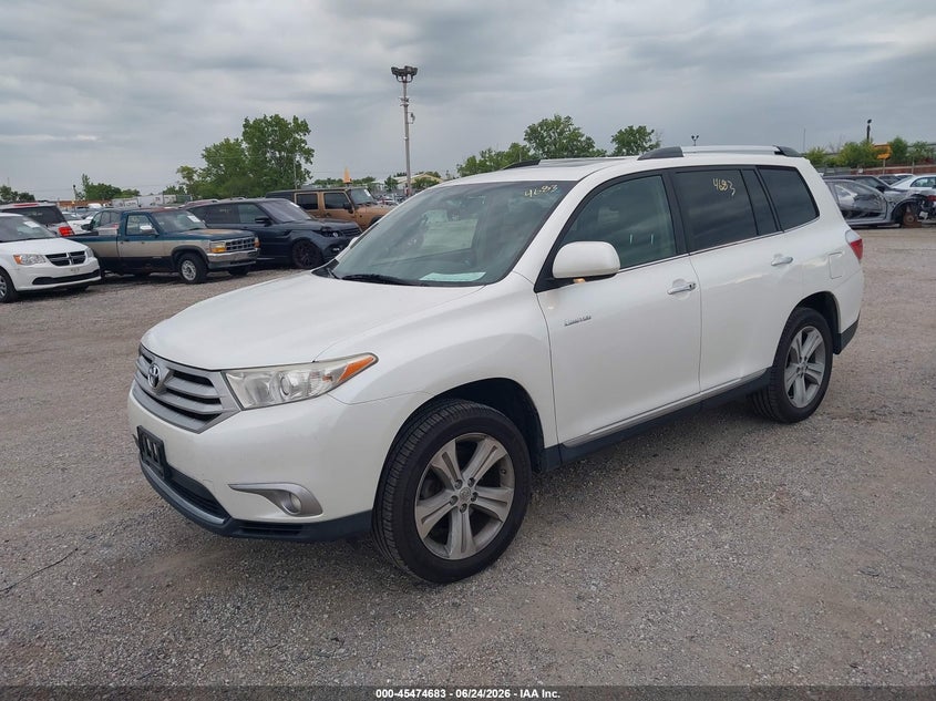 Vin: 5tddk3eh7ds273323, lot: 45972820, toyota highlander limited v6 20132
