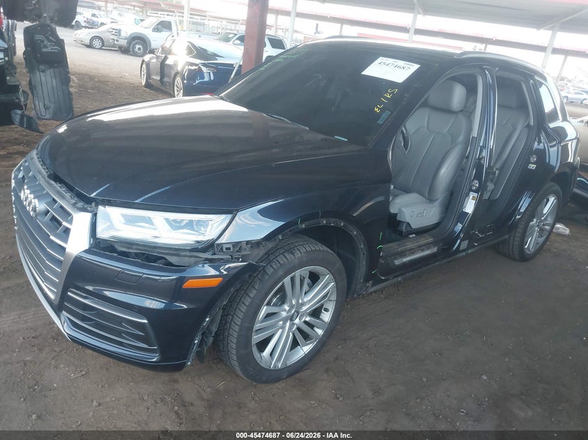 Vin: wa1bnafy9j2174677, lot: 45972824, audi q5 2.0t premium/2.0t tech premium 20182