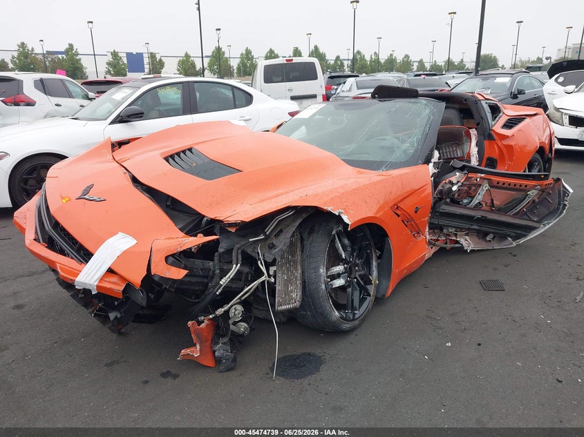 Vin: 1g1ym2d73k5100800, lot: 45972876, chevrolet corvette stingray z51 20192