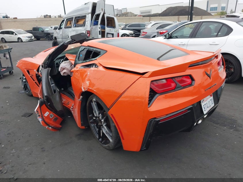 Vin: 1g1ym2d73k5100800, lot: 45972876, chevrolet corvette stingray z51 20193