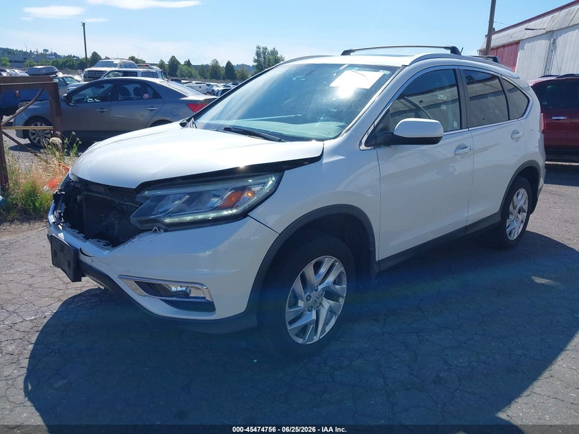 2015 Honda CR-V, Front End, IAAI, VIN 5J6RM4H76FL050410 — photo 2