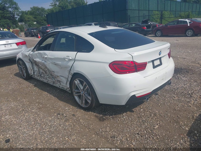 Vin: wba4j5c53jbm64907, lot: 45972942, bmw 440i gran coupe 20183