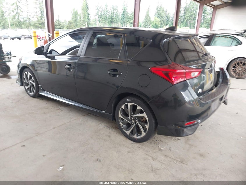 Vin: jtnkarje2gj501413, lot: 45973000, scion im 20163