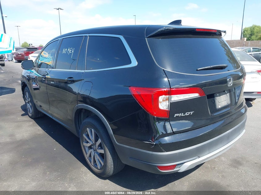Vin: 5fnyf5h56lb018510, lot: 45973001, honda pilot 2wd ex-l 20203