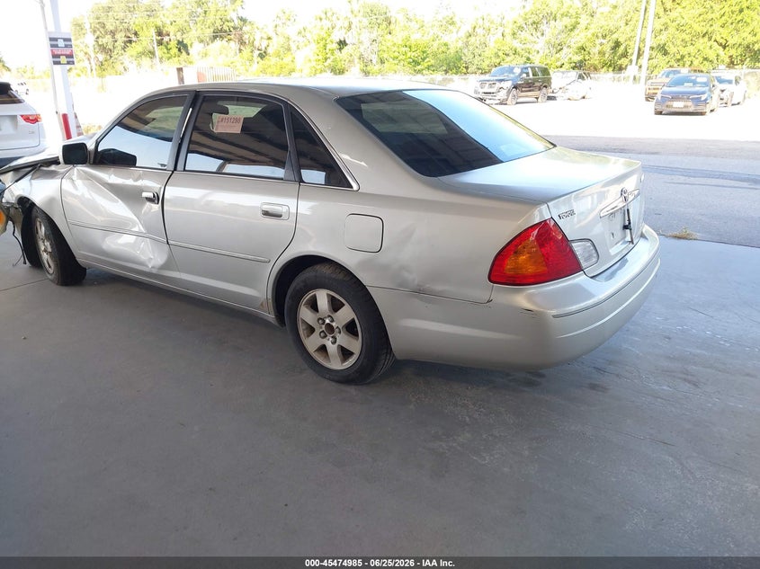 2000 TOYOTA AVALON SEDAN 3.0L V-6 DOHC, VVT, 210HP