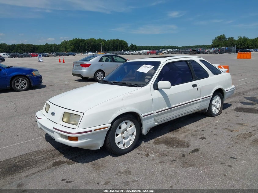 1987 Merkur Xr4Ti, Обычный износ, IAAI, VIN WF1BT80W7HM678633 — фото 2