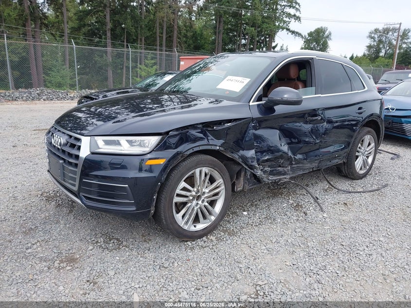 Vin: wa1bnafy9j2129741, lot: 45973253, audi q5 2.0t premium/2.0t tech premium 20182