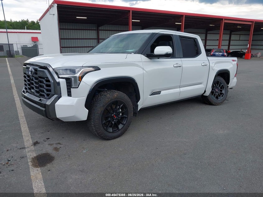 Vin: 5tfwa5db8tx341075, lot: 45973560, toyota tundra platinum crewmax 5.5' bed 20262