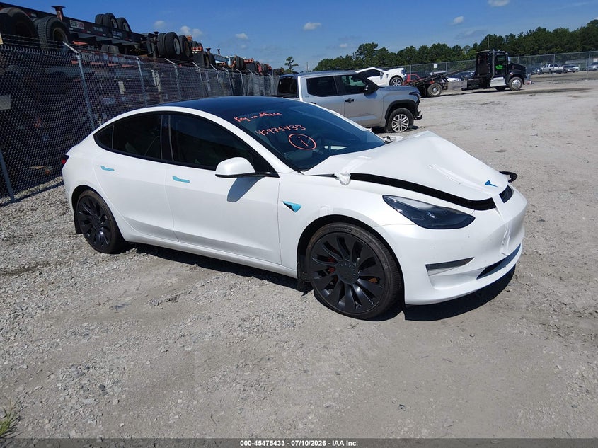 Vin: 5yj3e1ec1pf504513, lot: 45973608, tesla model 3 performance dual motor all-wheel drive 2023 img_1