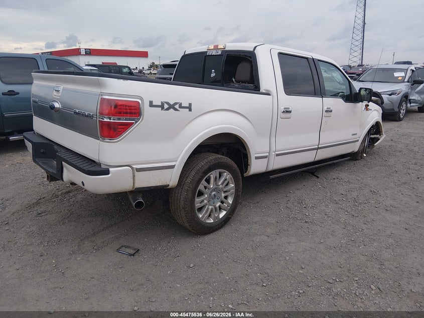 Vin: 1ftfw1et3cfa70188, lot: 45973711, ford f-150 platinum 20124