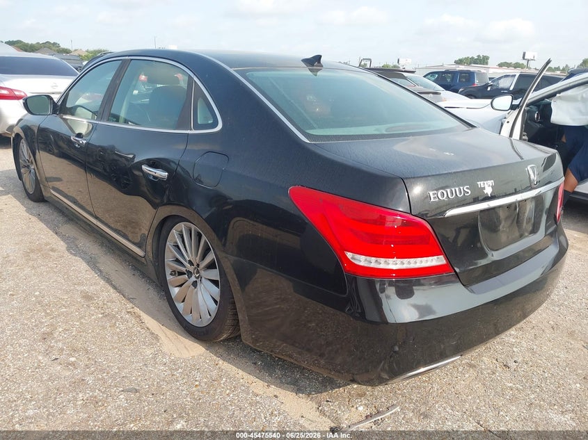 Vin: kmhgh4jhxgu102407, lot: 45973715, hyundai equus signature 20163