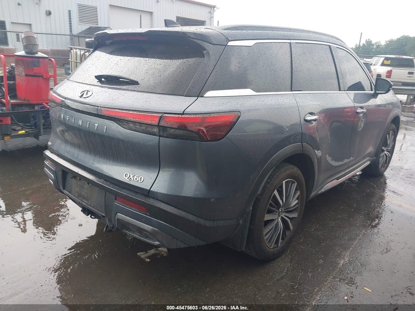 Vin: 5n1dl1hu8pc356030, lot: 45973778, infiniti qx60 autograph awd 20234