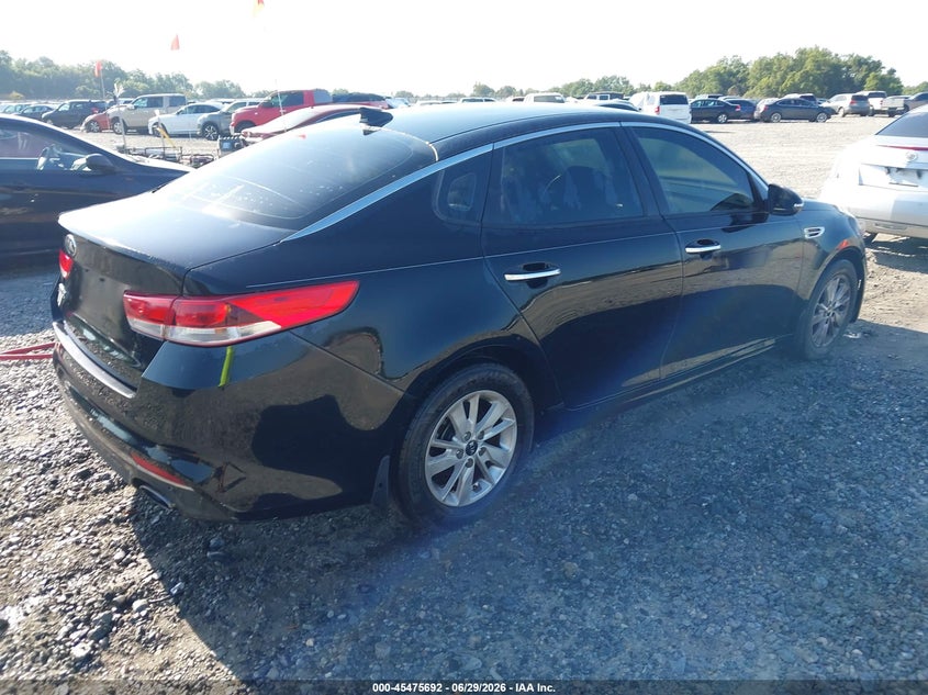Vin: 5xxgt4l39gg106894, lot: 45973867, kia optima lx 20164