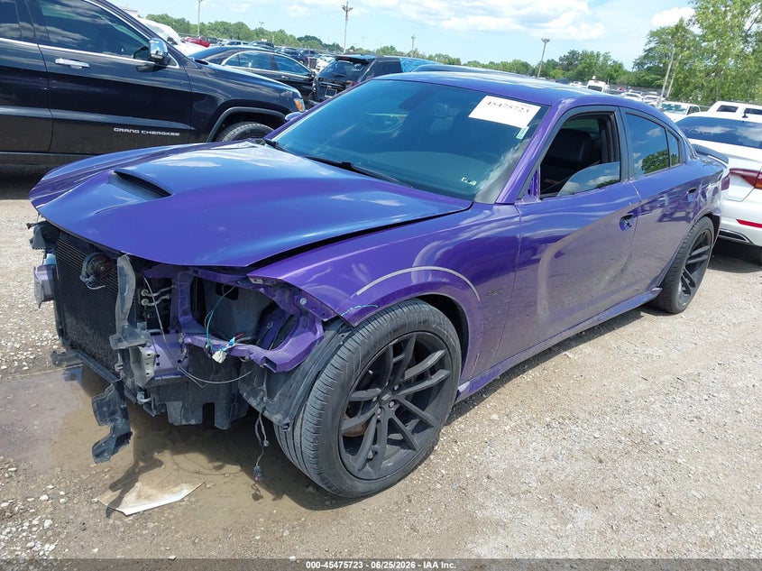 2018 Dodge Charger, Front End, IAAI, VIN 2C3CDXGJ0JH290735 — photo 2