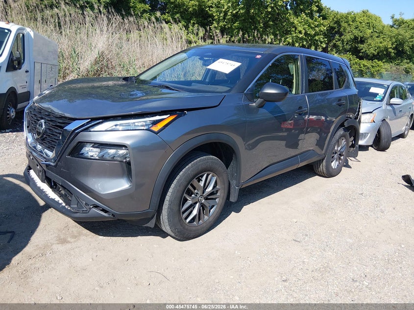 2021 Nissan Rogue S Intelligent Awd, Rear, IAAI, VIN JN8AT3ABXMW202414 — photo 2