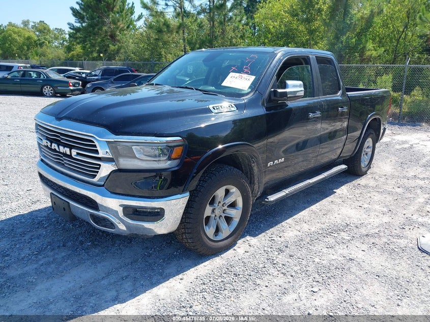 Vin: 1c6srfdt9ln281378, lot: 45973931, ram 1500 laramie  4x4 6'4 box 20202