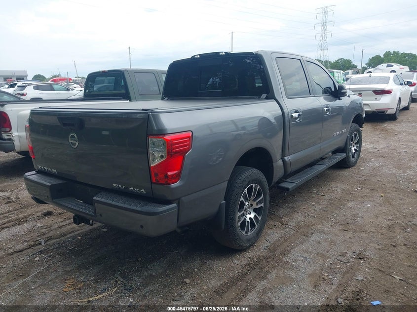 Vin: 1n6aa1ed7ln511518, lot: 45973972, nissan titan sv 4x4 20204