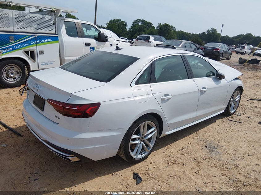 Vin: waueaaf41nn008599, lot: 45973980, audi a4 premium plus 45 tfsi s line quattro s tronic 20224