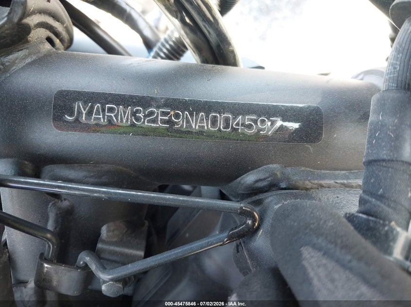 2022 Yamaha Mt07 VIN: JYARM32E9NA004597 Lot: 45475846