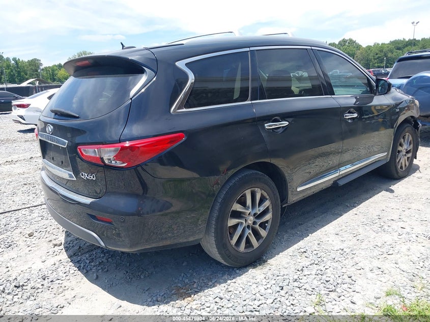 Vin: 5n1al0mn8ec543714, lot: 45974079, infiniti qx60 20144