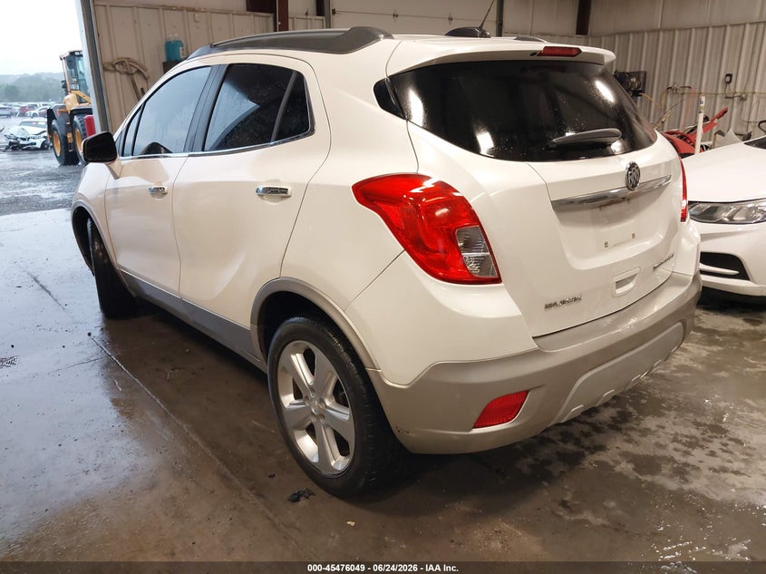 Vin: kl4cjasb3gb697624, lot: 45974224, buick encore 20163