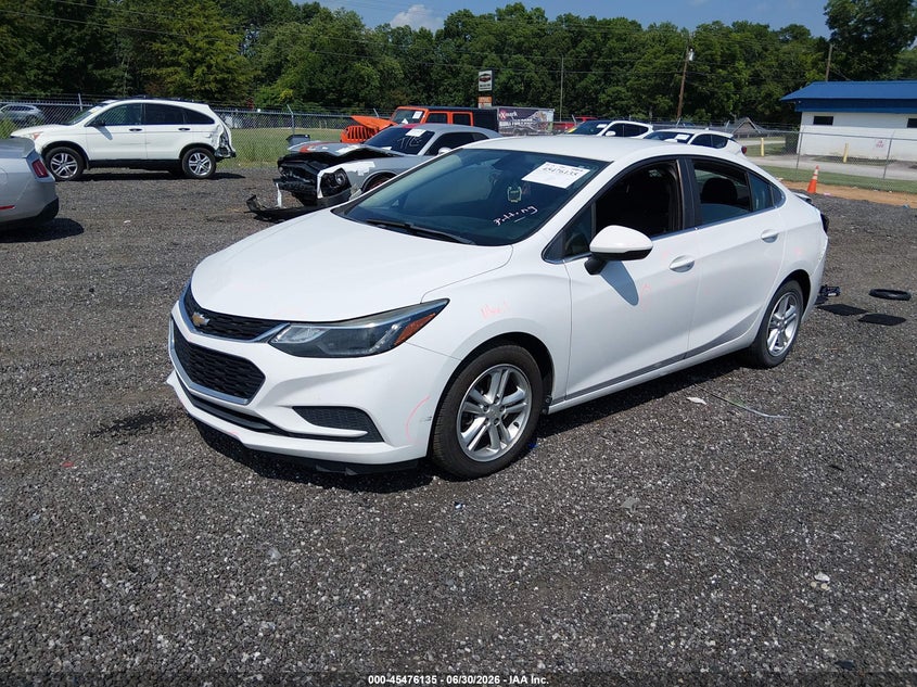 2018 Chevrolet Cruze Lt Auto, Front & Rear, IAAI, VIN 1G1BE5SM0J7116596 — photo 2