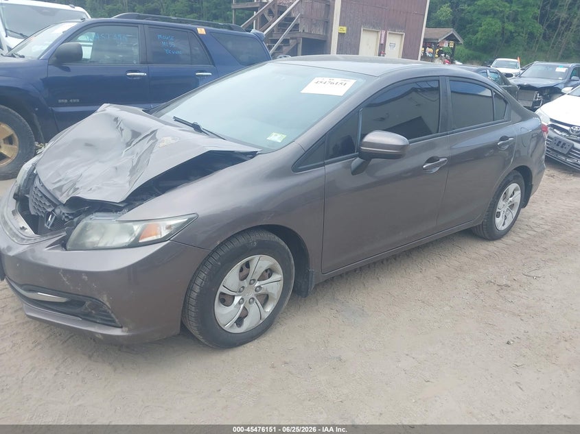 2014 Honda Civic, Front End, IAAI, VIN 2HGFB2F53EH525139 — photo 2