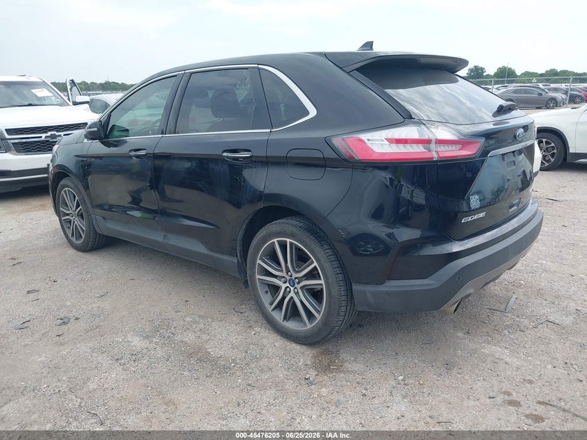 Vin: 2fmpk3k91kbb80205, lot: 45974380, ford edge titanium 20193