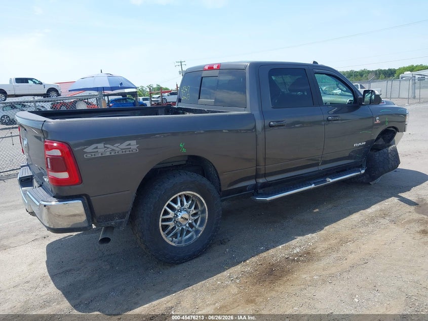 Vin: 3c6ur5dl2ng128887, lot: 45974388, ram 2500 big horn  4x4 6'4 box 20224