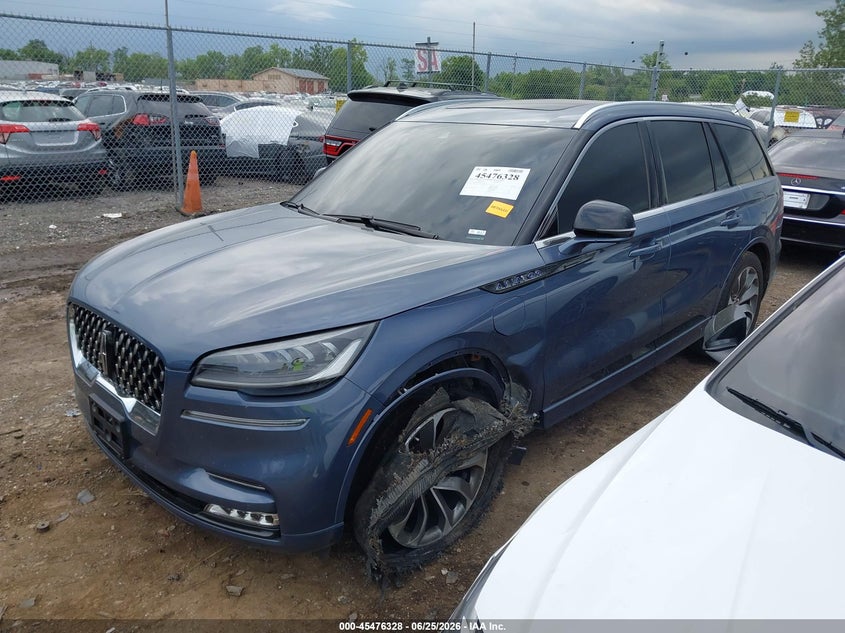 Vin: 5lmyj8xyxmnl00656, lot: 45974503, lincoln aviator grand touring 20212