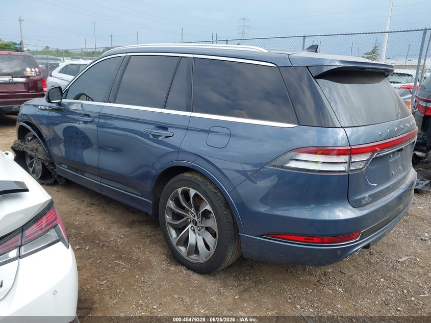 Vin: 5lmyj8xyxmnl00656, lot: 45974503, lincoln aviator grand touring 20213